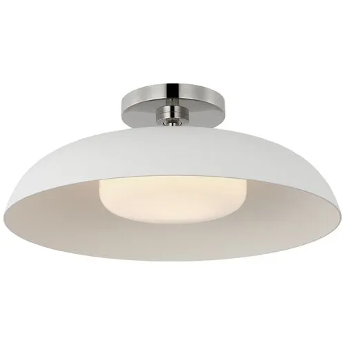 Visual Comfort - Cyrus 16" Flush Mount - Silver