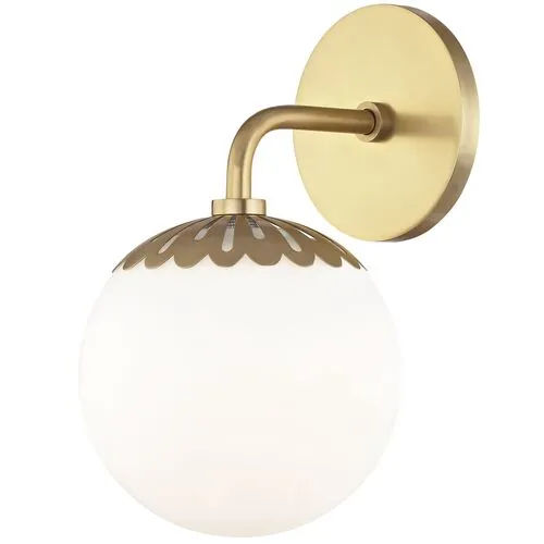 Paisley Single Wall Sconce - Gold