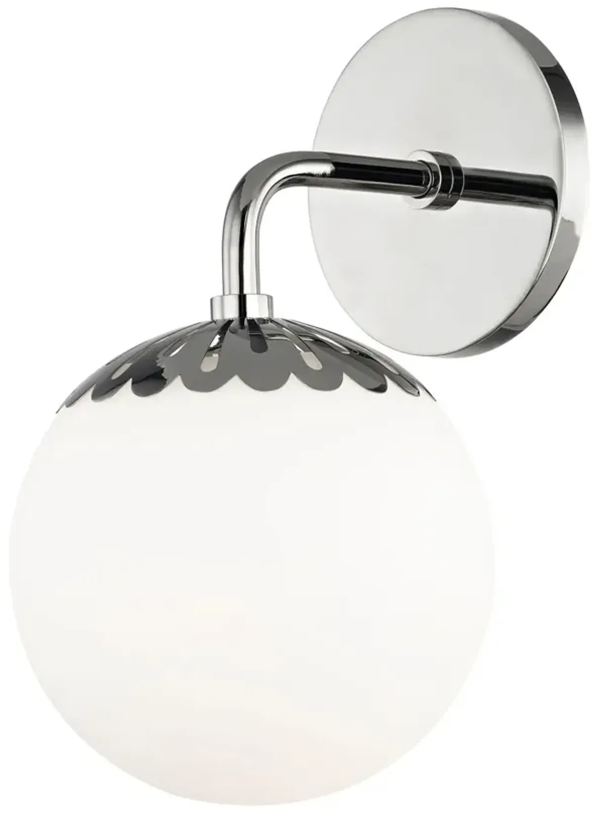 Paisley Single Wall Sconce - Silver