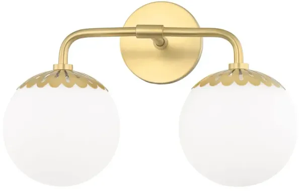 Paisley 2-Light Wall Sconce - Gold