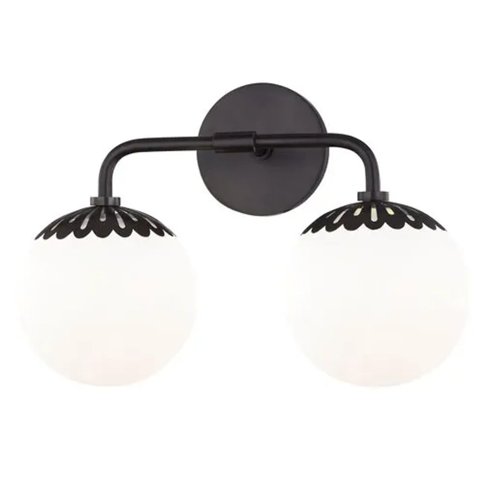 Paisley 2-Light Wall Sconce - Black