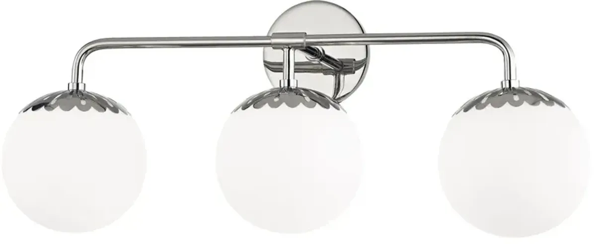 Paisley 3-Light Wall Sconce - Silver