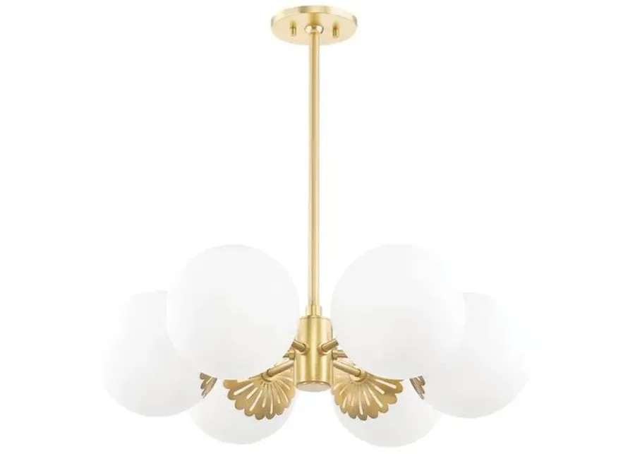 Paisley Small Chandelier - Gold