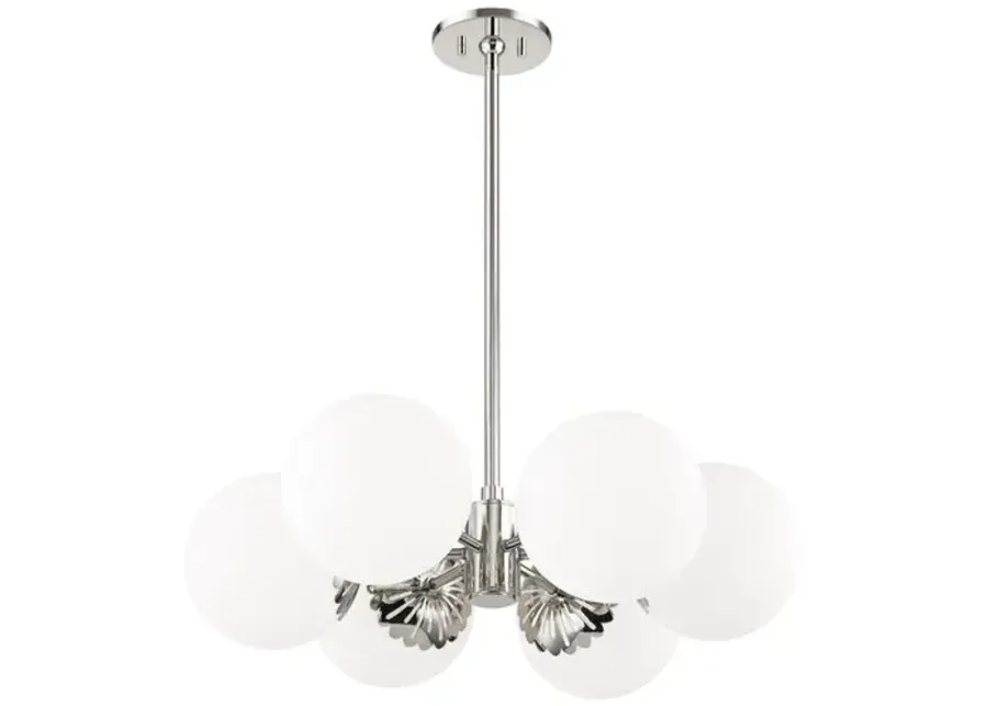 Paisley Small Chandelier - Silver