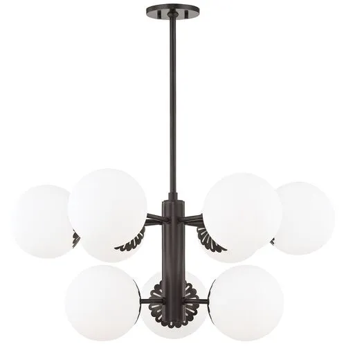 Paisley Large Chandelier - Black