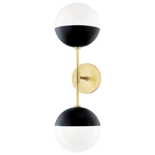 Ryker 2-Light Wall Sconce - Black