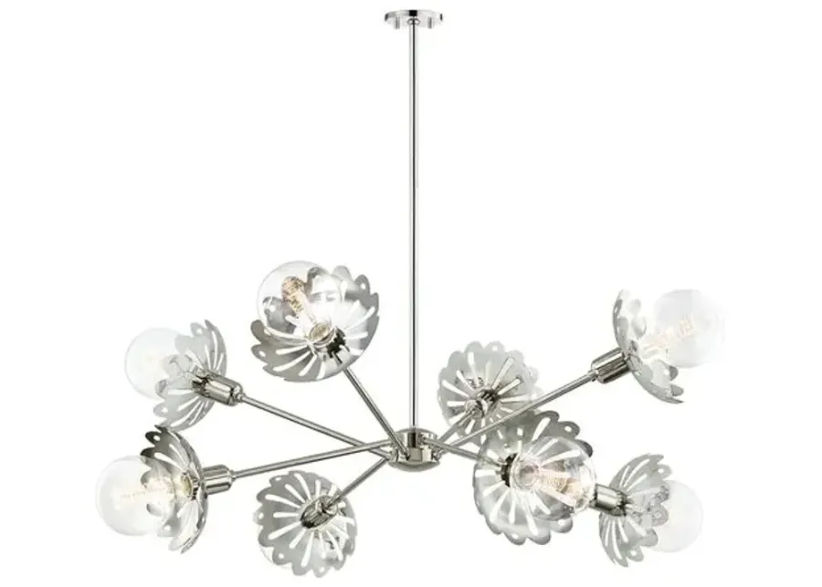 Amina Chandelier - Silver