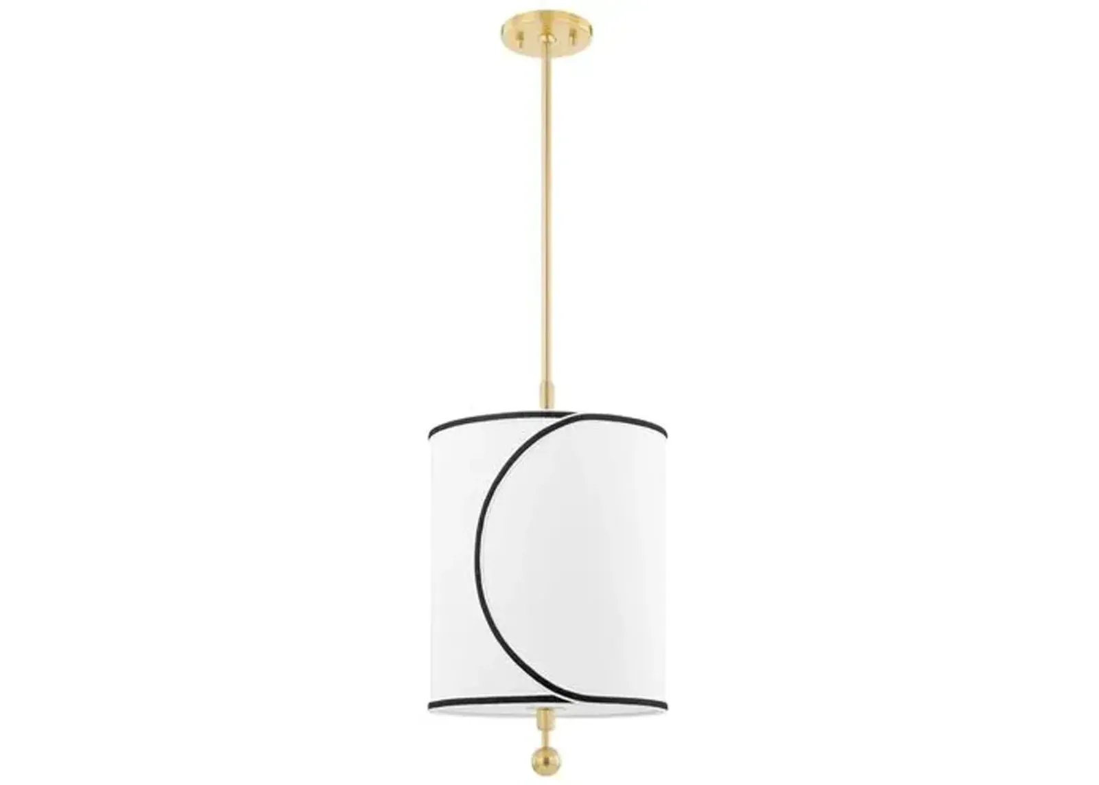 Ziya Belgian Linen Pendant - Gold