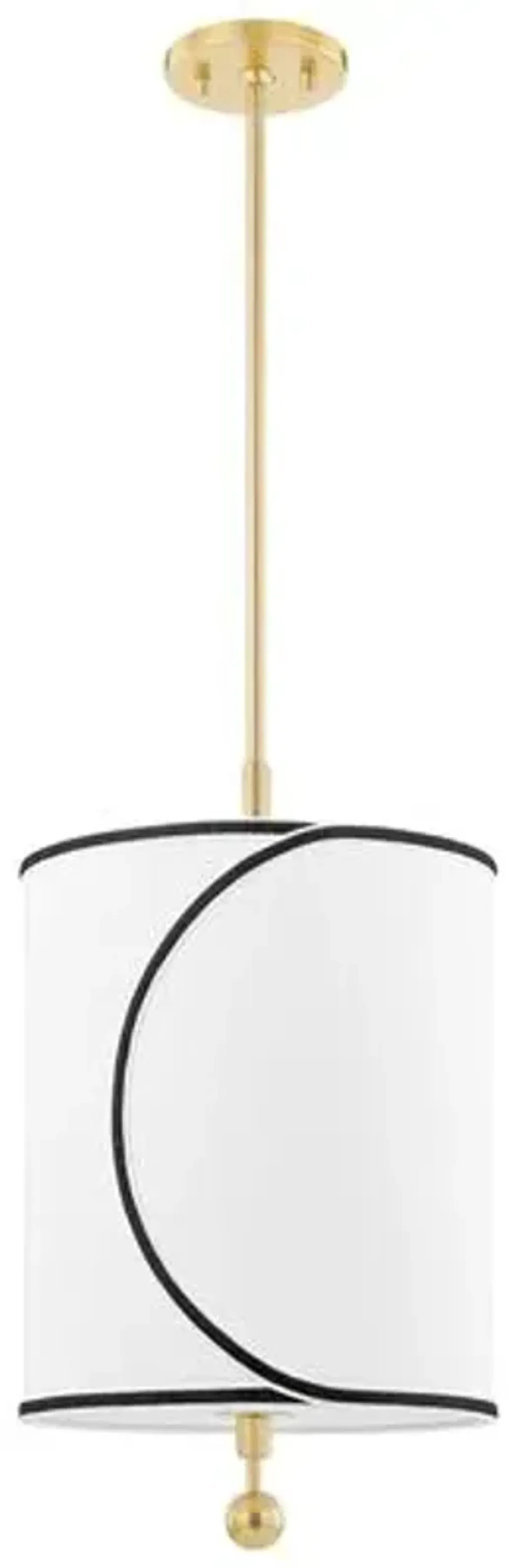 Ziya Belgian Linen Pendant - Gold