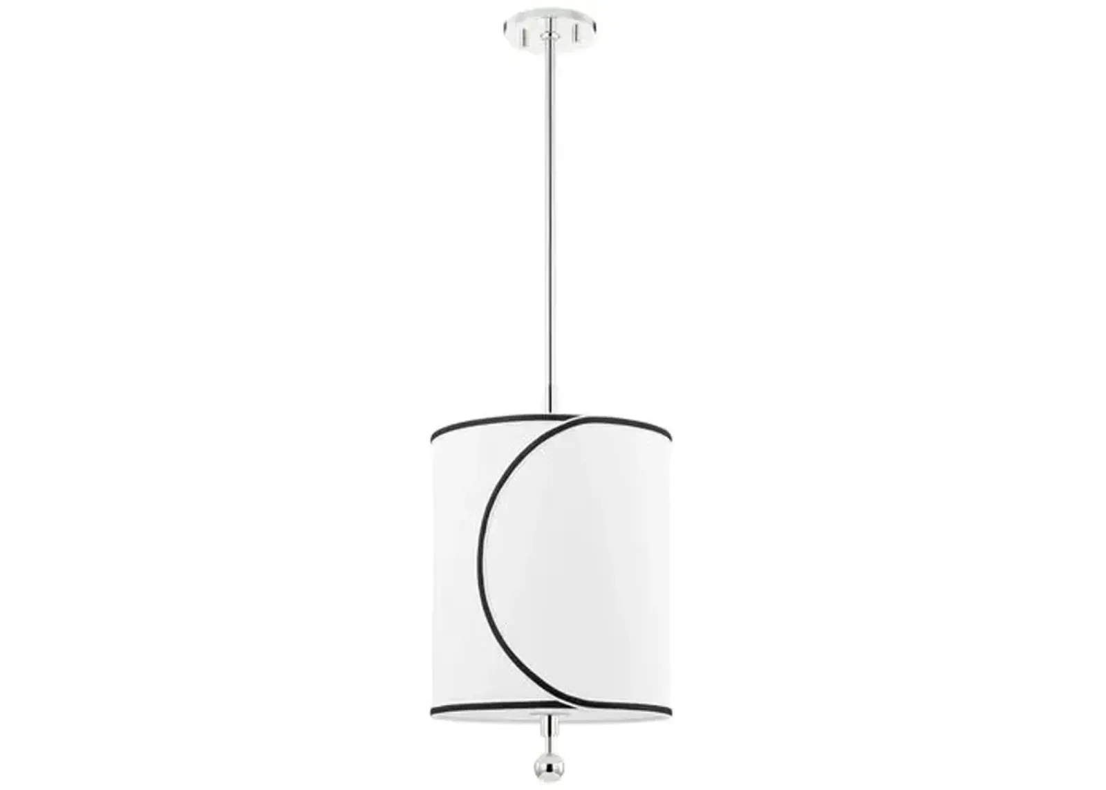 Ziya Belgian Linen Pendant - Silver