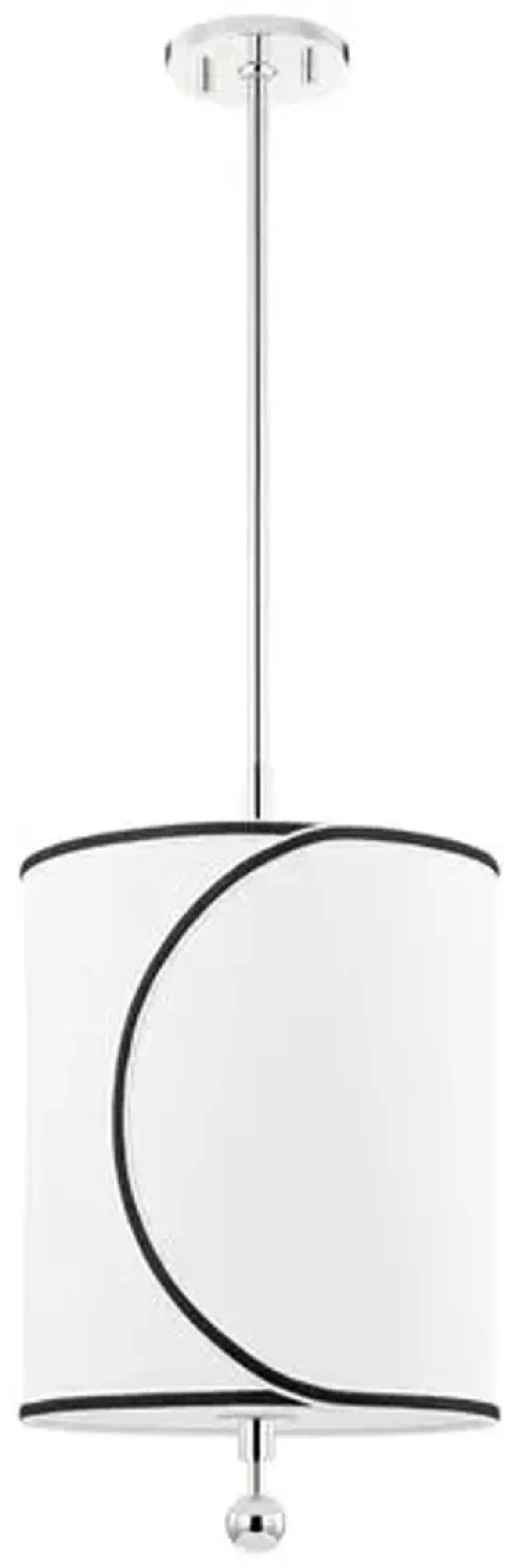 Ziya Belgian Linen Pendant - Silver