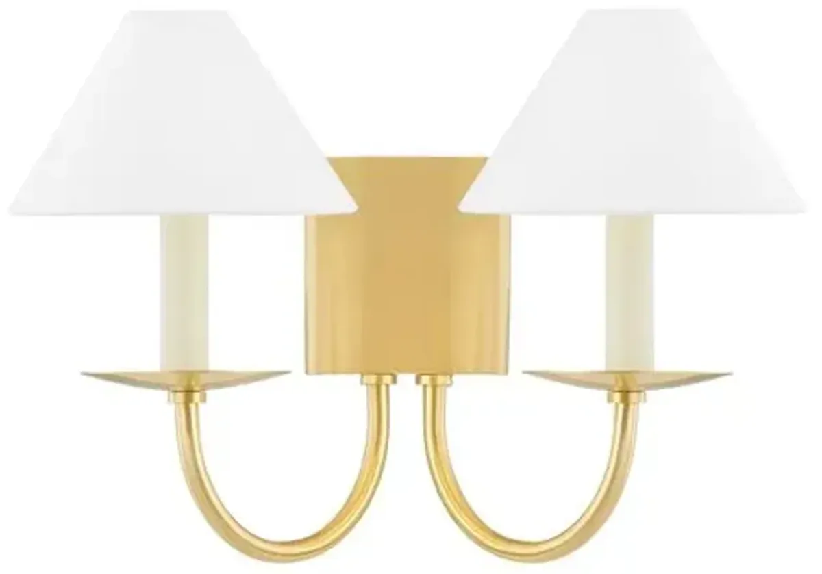 Layton 2-Light Wall Sconce - Gold