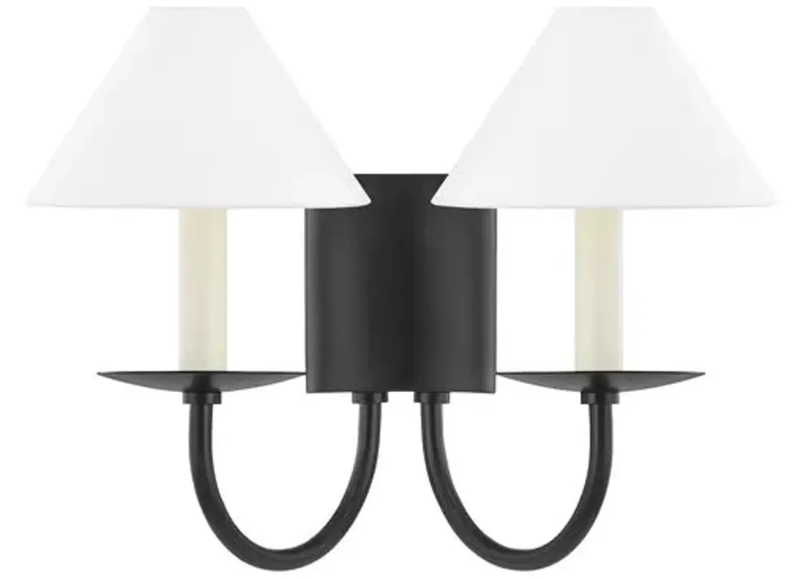 Layton 2-Light Wall Sconce - Black