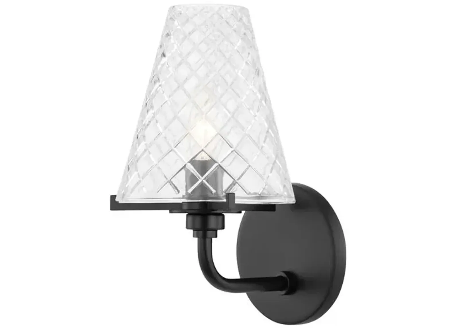 Isha Single Bath Sconce - Black