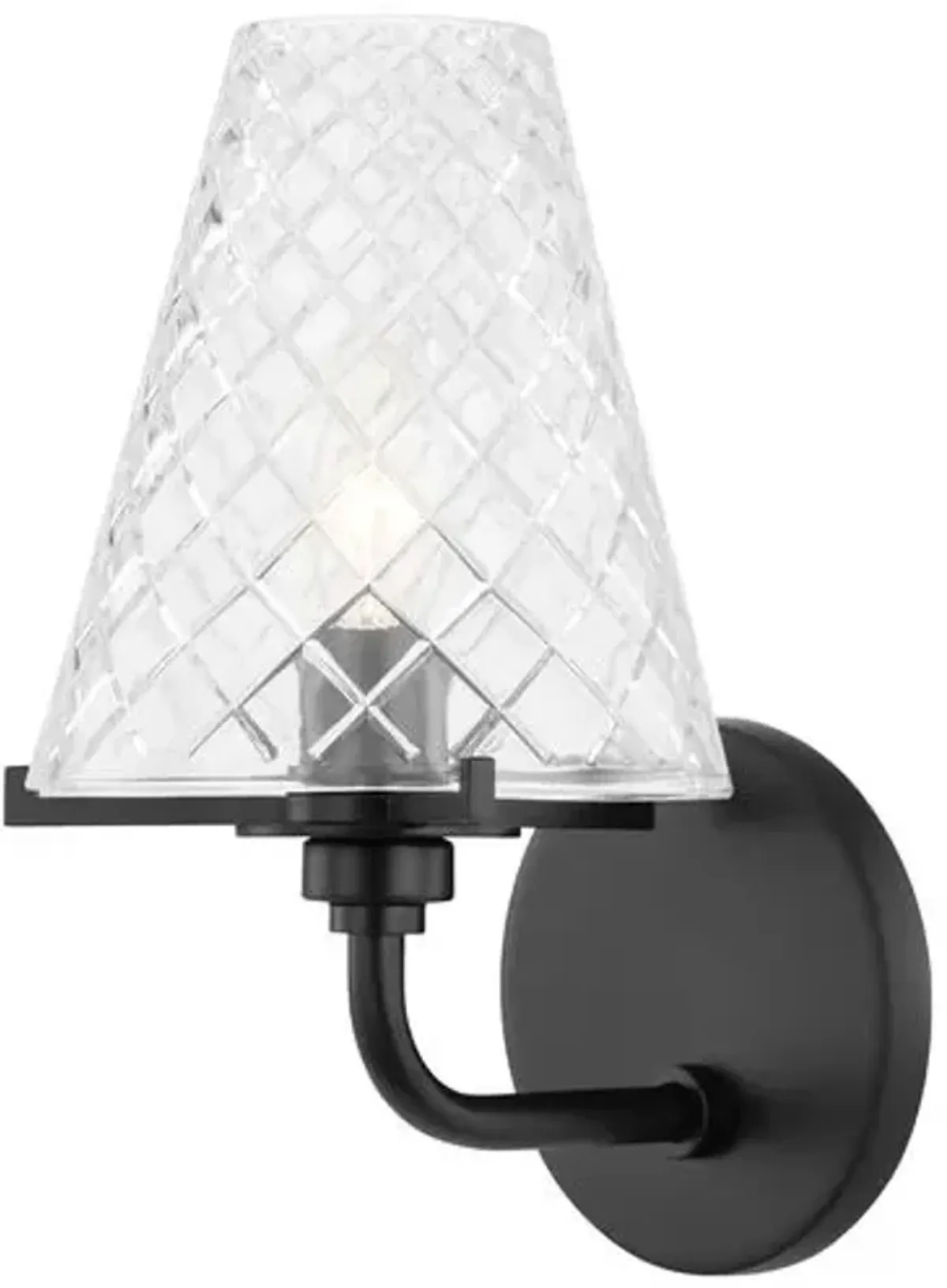 Isha Single Bath Sconce - Black