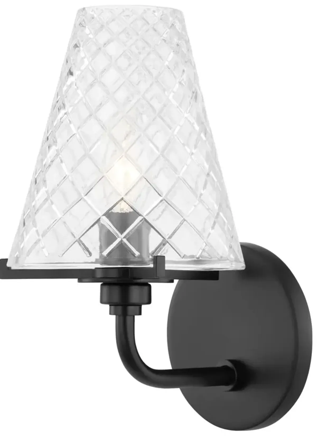 Isha Single Bath Sconce - Black