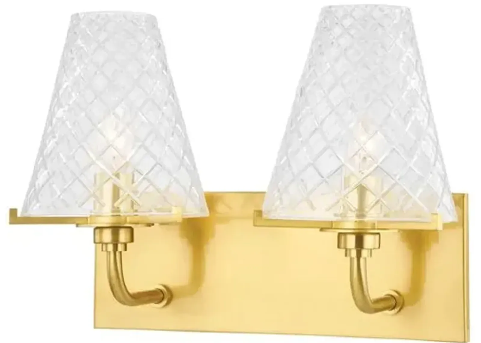 Isha 2-Light Bath Sconce - Gold