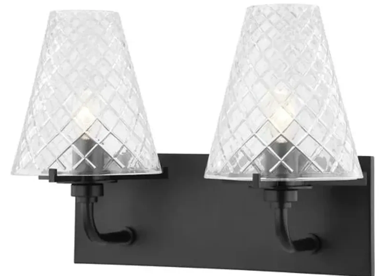 Isha 2-Light Bath Sconce - Black