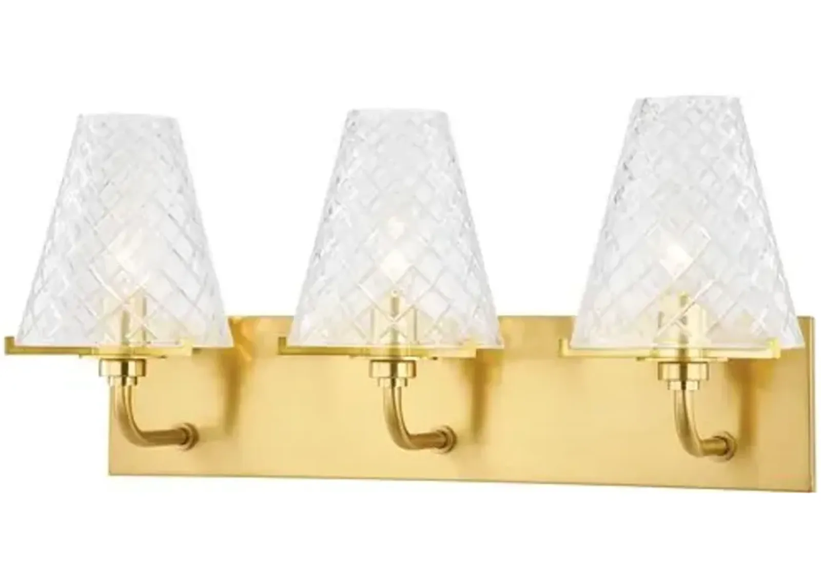 Isha 3-Light Bath Sconce - Gold