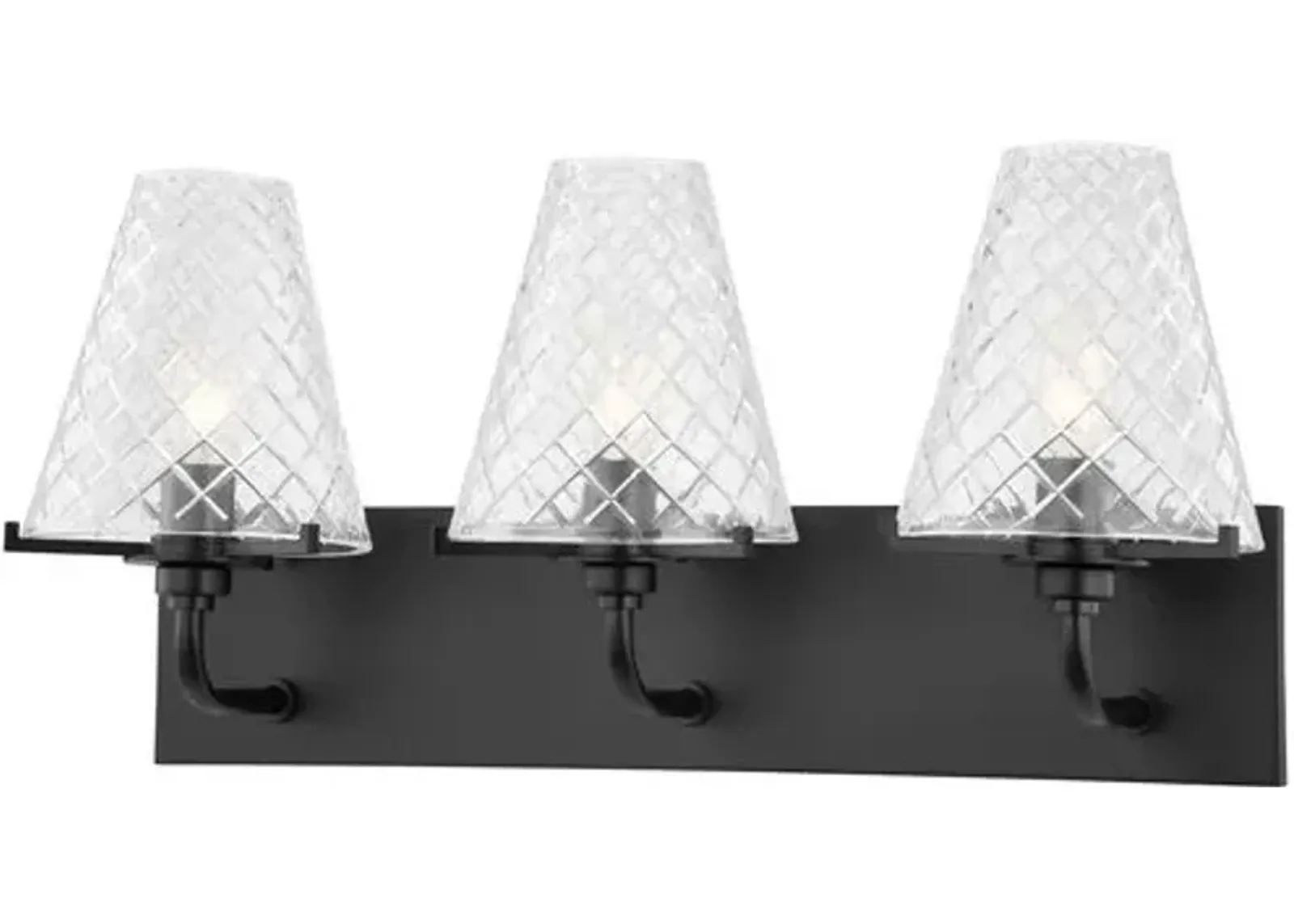 Isha 3-Light Bath Sconce - Black