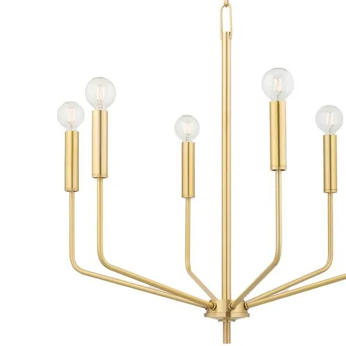 Bailey Small Chandelier - Gold