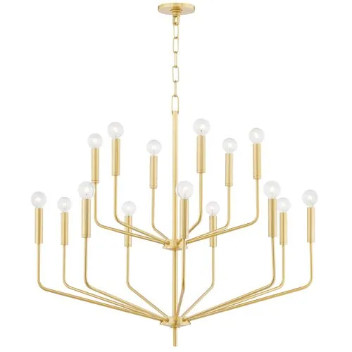 Bailey Large Chandelier - Gold