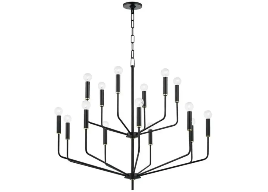 Bailey Large Chandelier - Black