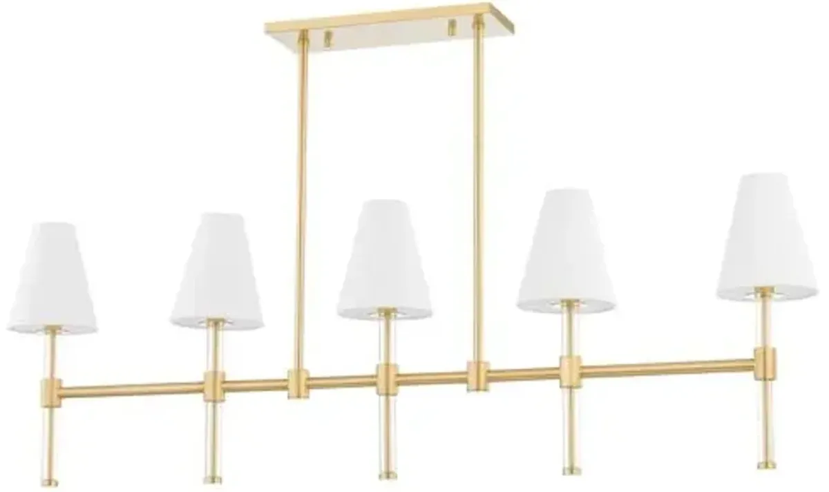 Jovie Linear Chandelier - Gold