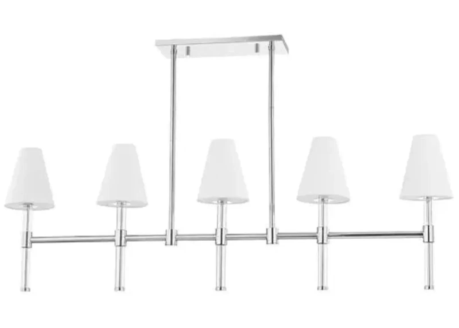 Jovie Linear Chandelier - Silver