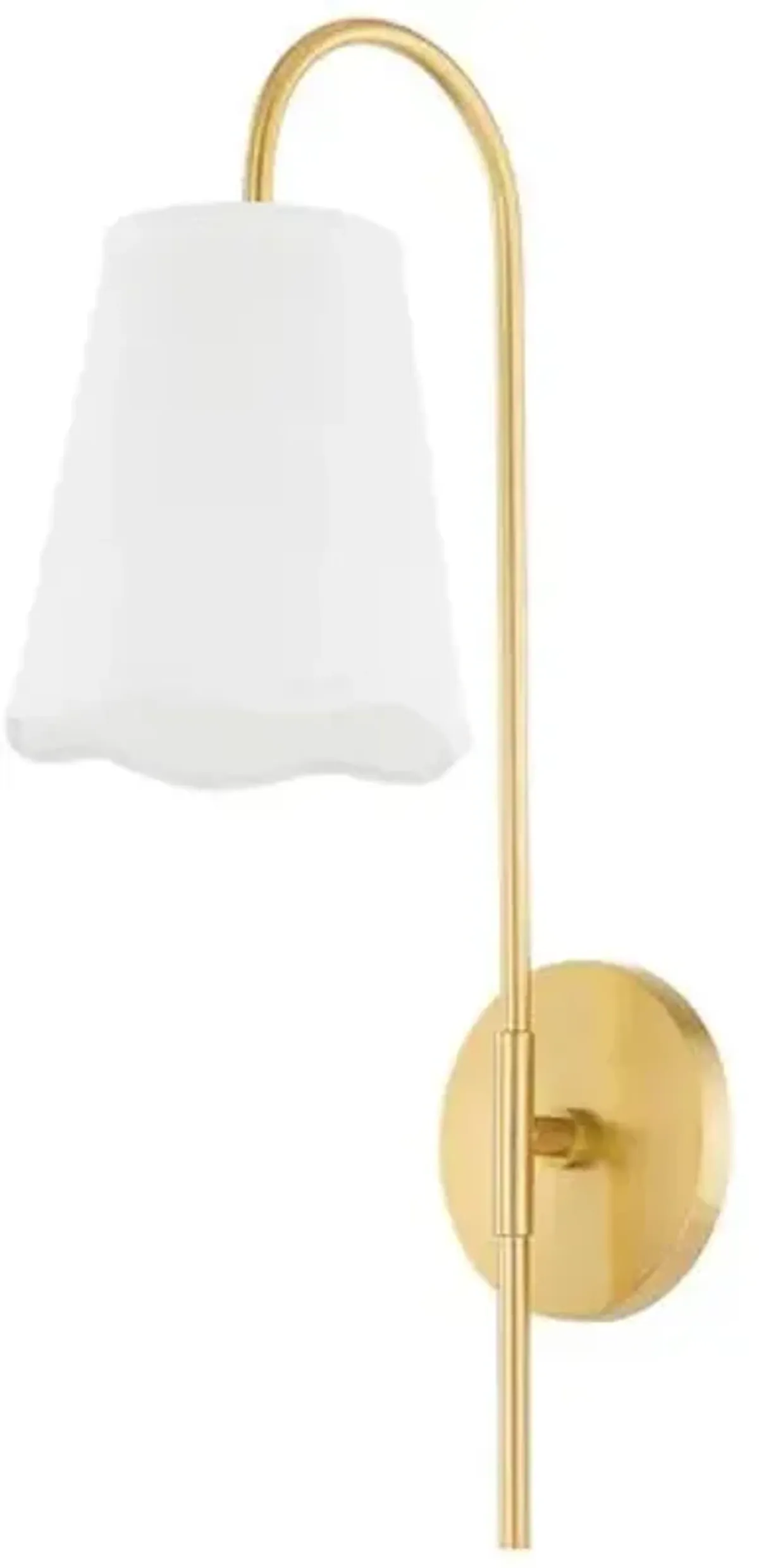 Drew Scallop Wall Sconce - Gold