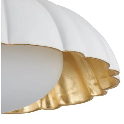 Penelope Flush Mount - Aged Brass - Gold