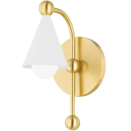 Hikari Wall Sconce - Aged Brass/Soft White - Dabito for Mitzi - Gold