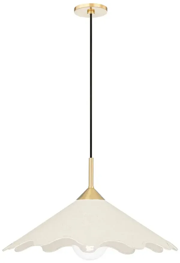 Sodsai Pendant - Aged Brass/Natural - Dabito for Mitzi - Gold