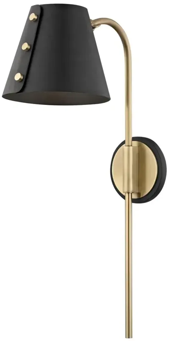 Maeve Plug-In Wall Sconce - Black