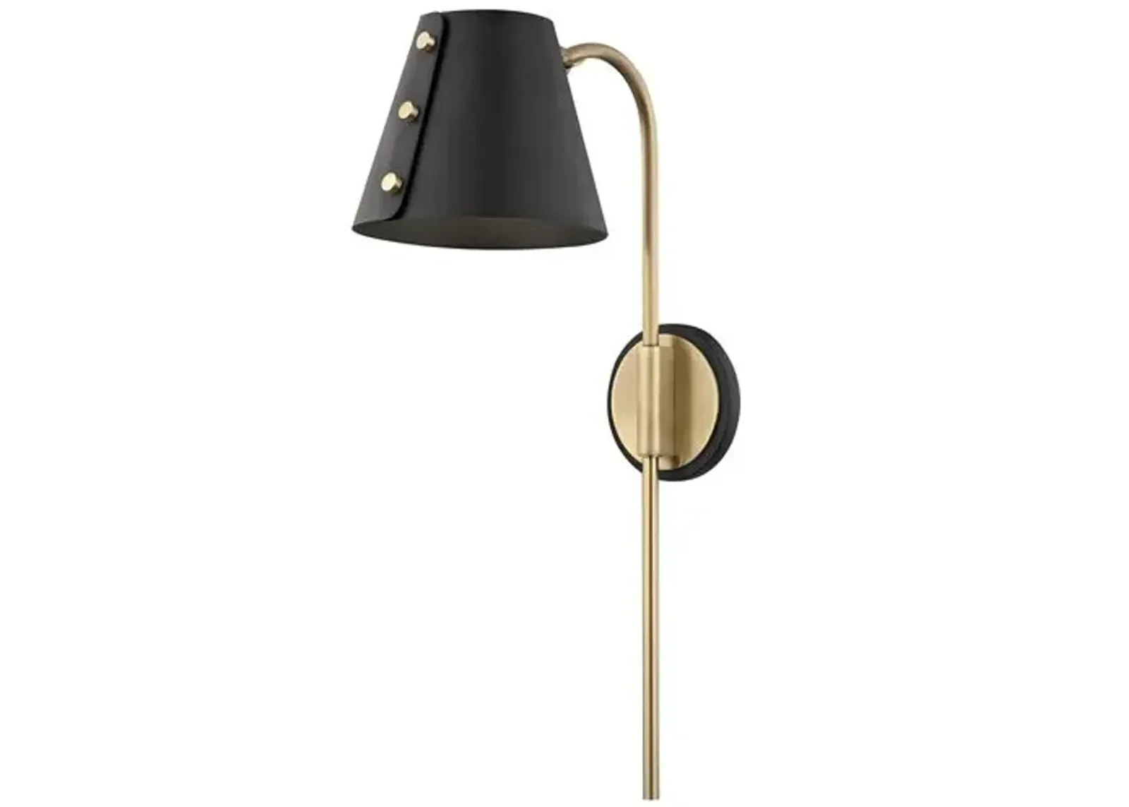 Maeve Plug-In Wall Sconce - Black