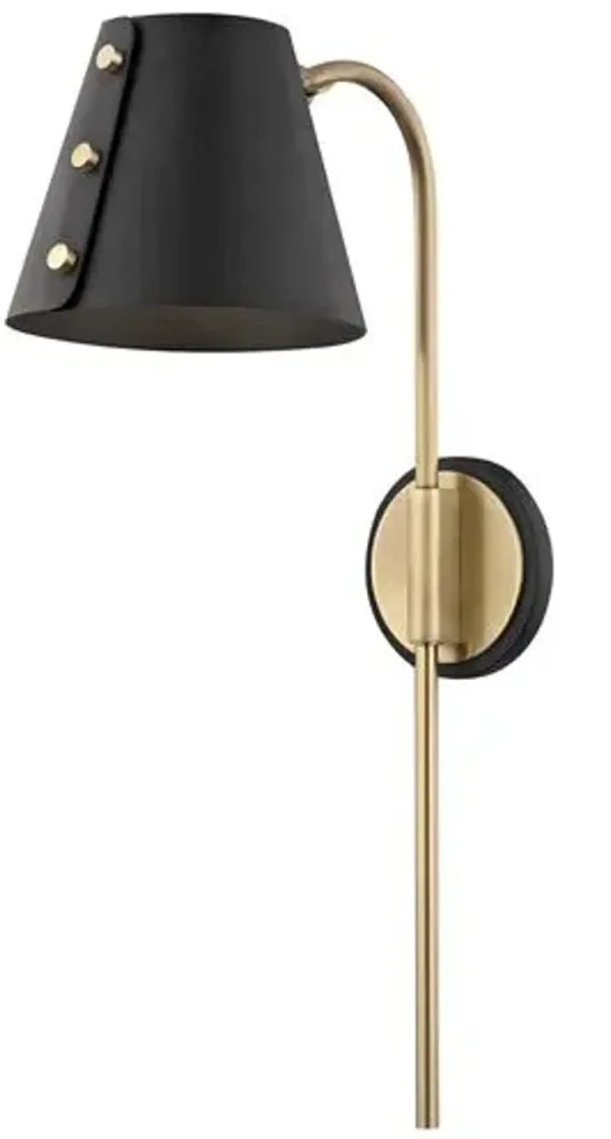 Maeve Plug-In Wall Sconce - Black