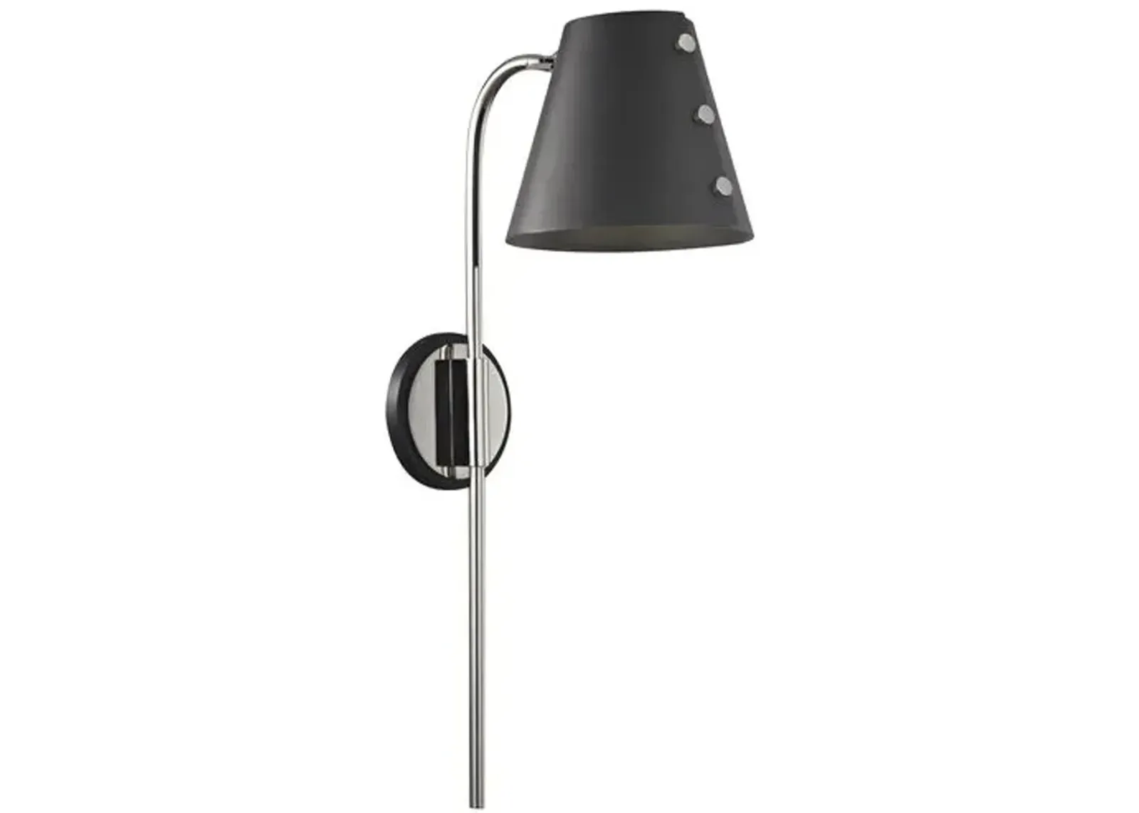 Maeve Plug-In Wall Sconce - Black