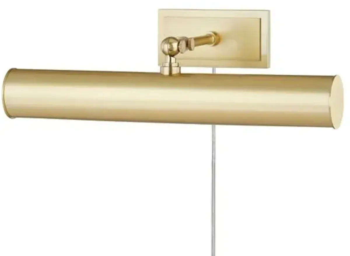 Hollis Medium Plug-In Picture Light - Gold