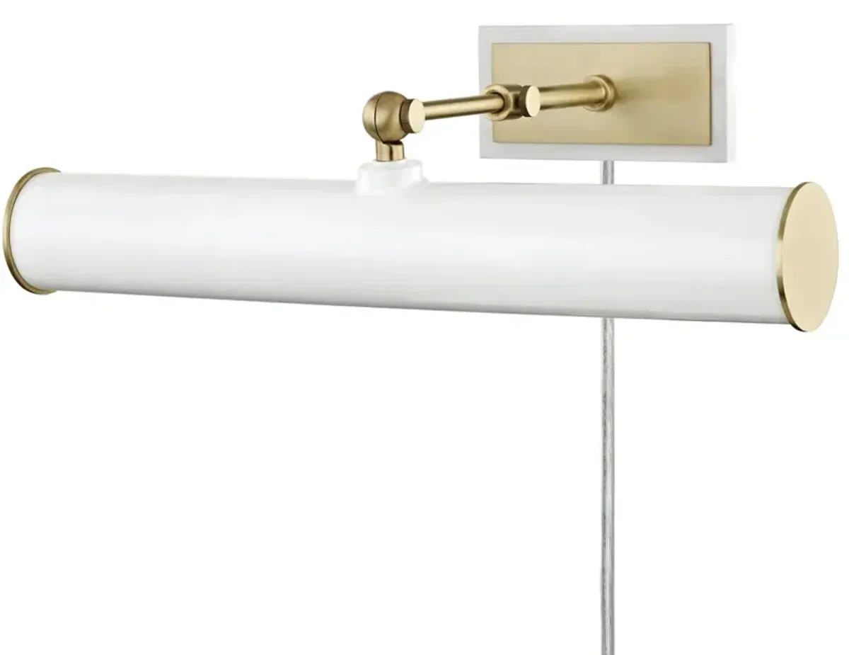 Hollis Medium Plug-In Picture Light - White