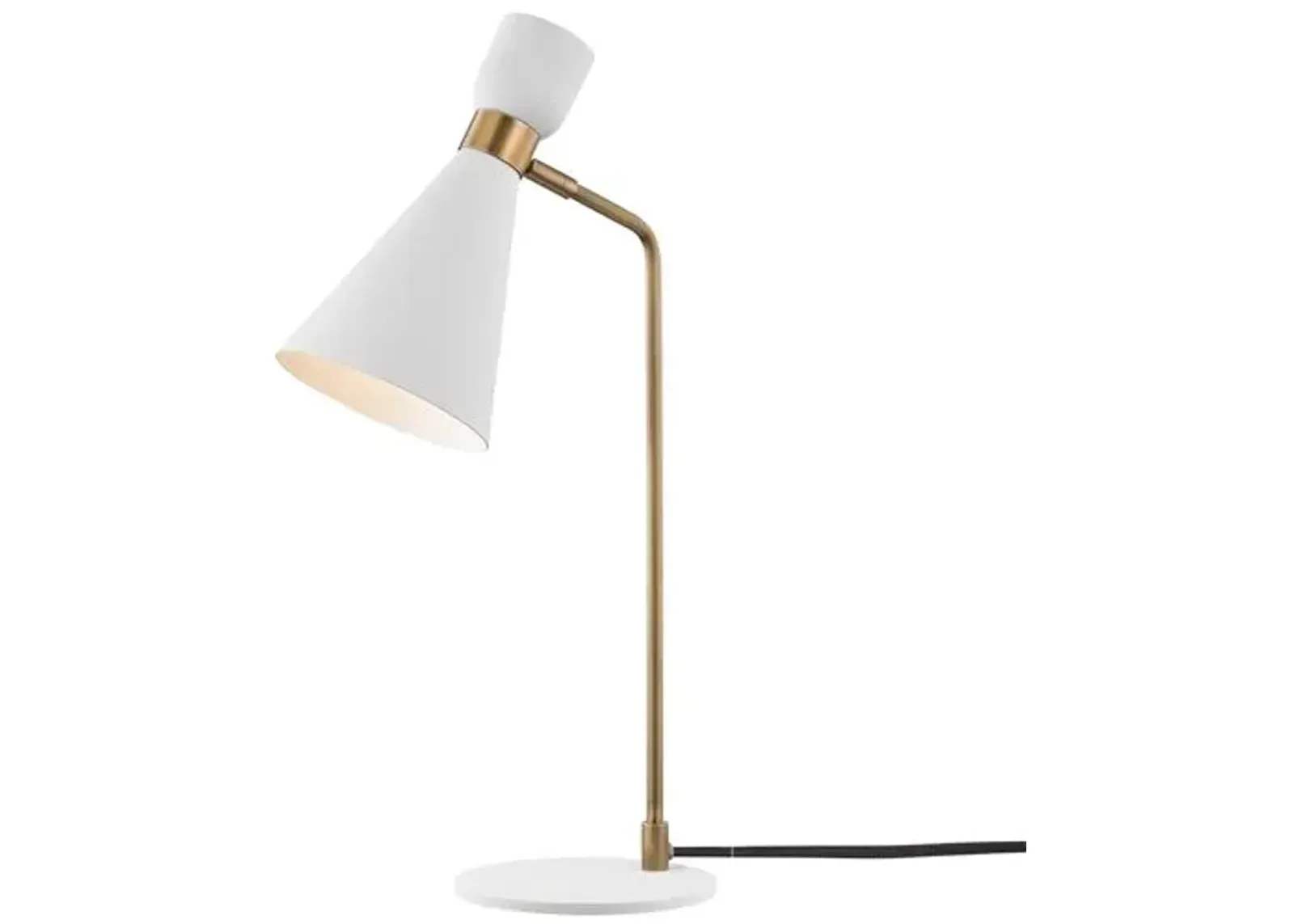 Winola Table Lamp - Aged Brass/Soft Off White