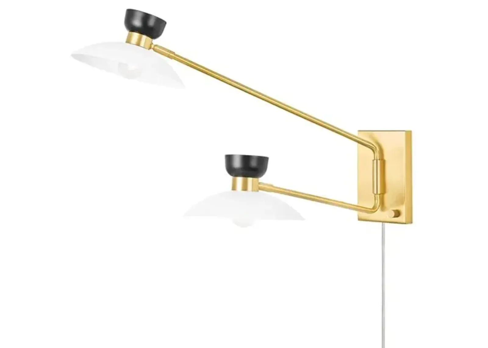 Willette Plug-In Wall Sconce - Gold