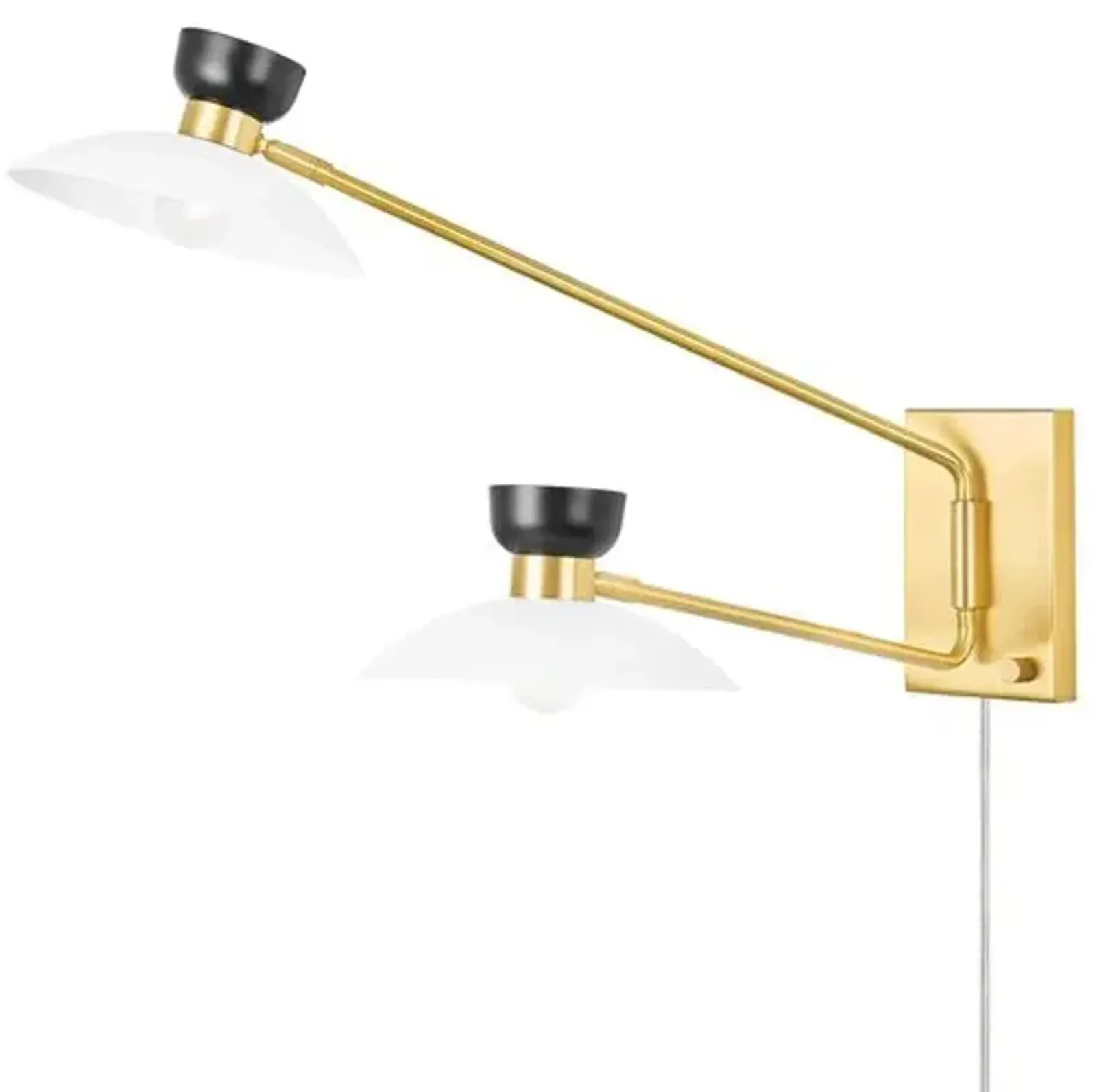 Willette Plug-In Wall Sconce - Gold