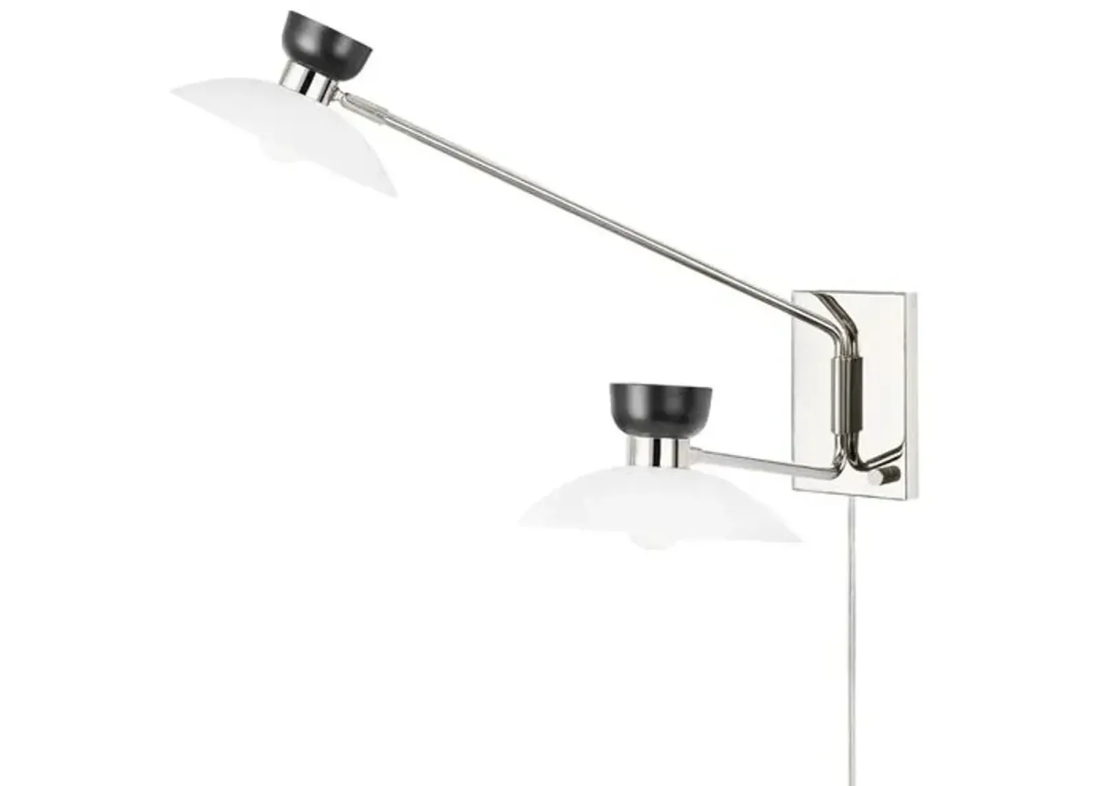 Willette Plug-In Wall Sconce - Silver