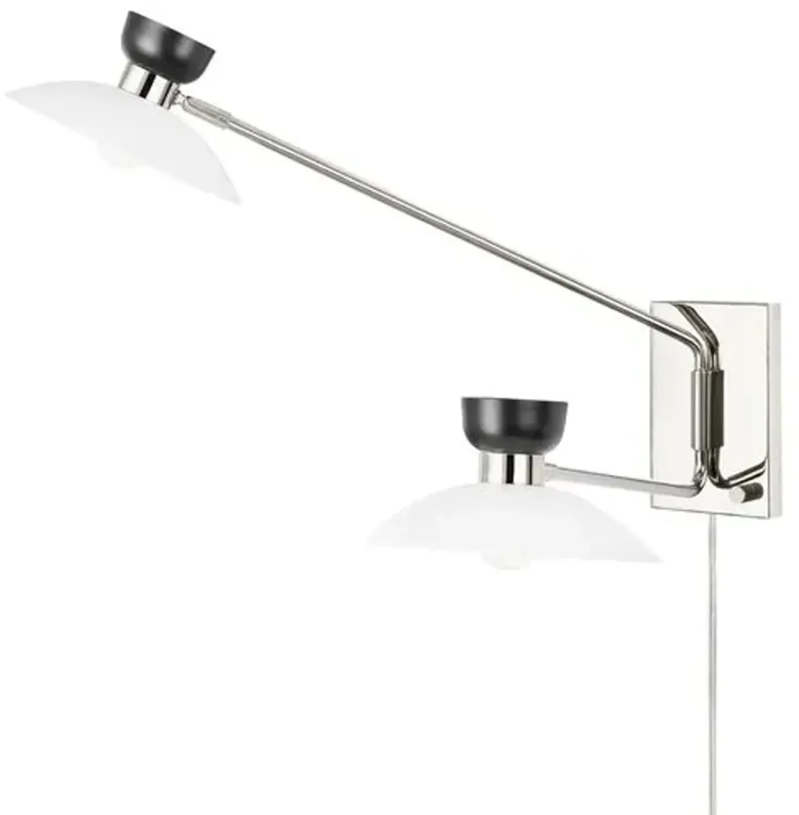 Willette Plug-In Wall Sconce - Silver