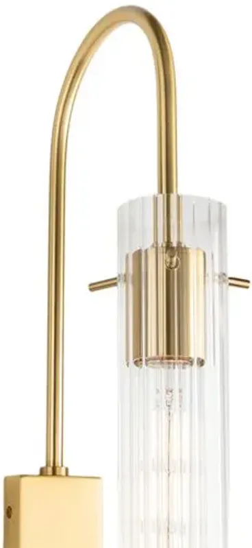 Noemi Plug-In Wall Sconce - Gold