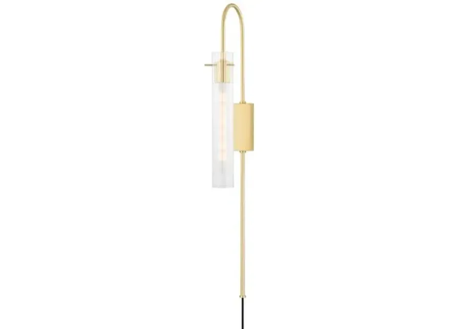 Noemi Plug-In Wall Sconce - Gold