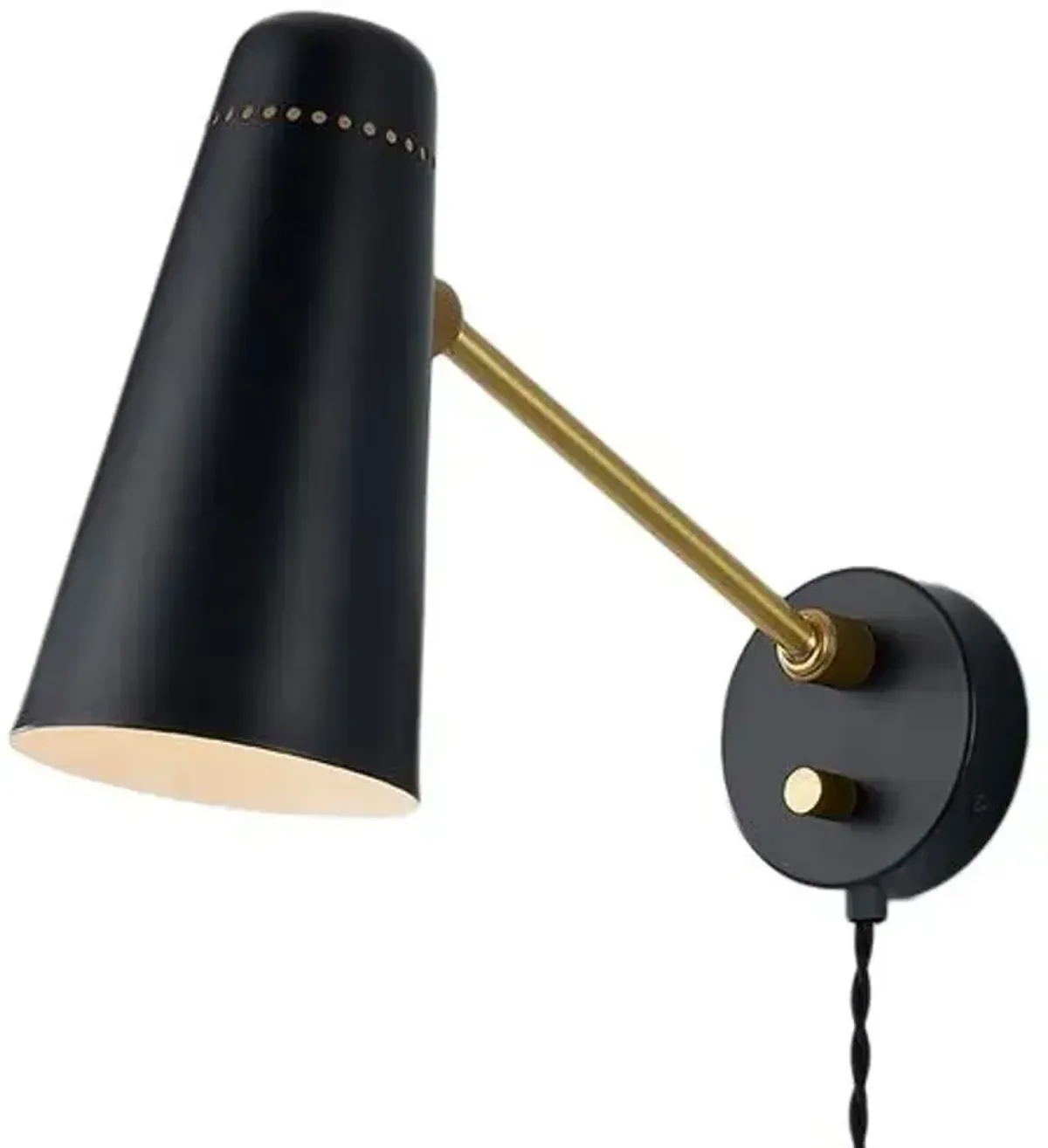 Adelaide Plug-In Wall Sconce - Gold