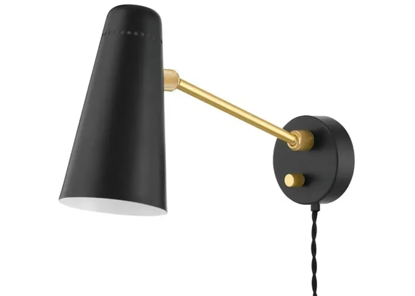 Adelaide Plug-In Wall Sconce - Gold