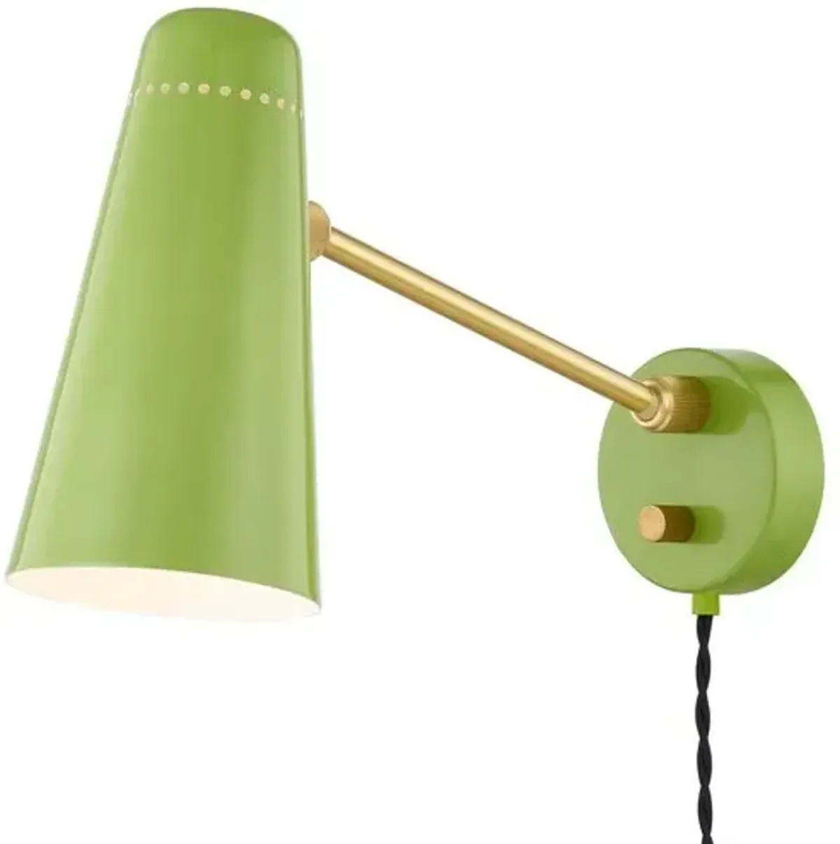 Adelaide Plug-In Wall Sconce - Gold