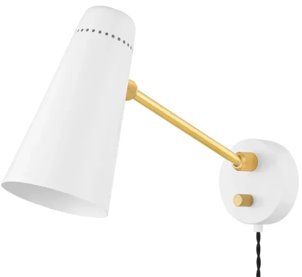 Adelaide Plug-In Wall Sconce - Gold